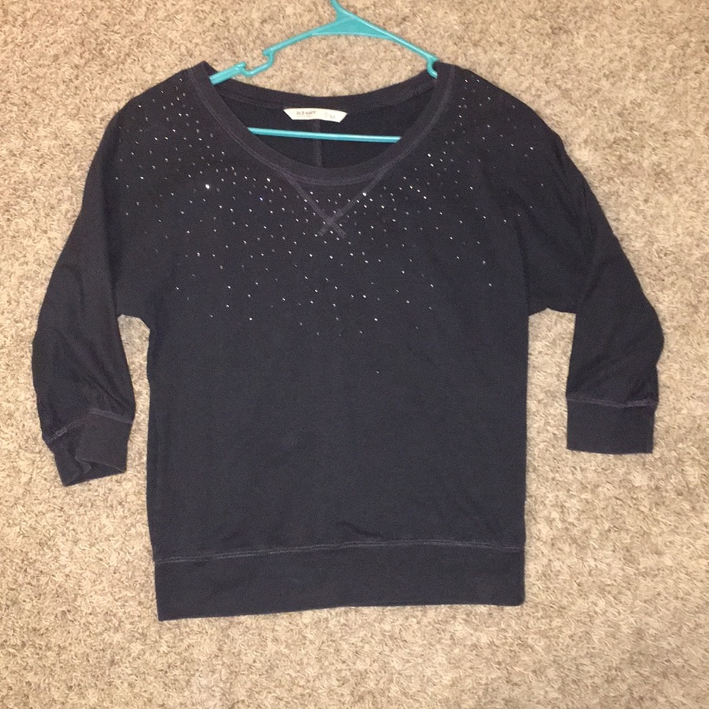 Navy sweater top